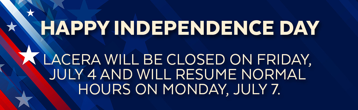 Happy Fourth of July! LACERA will be closed on Friday the 4th.