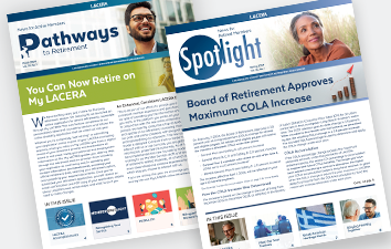 Brochures of Pathways and Spotlight newsletters.