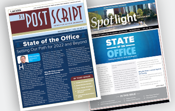 Brochures of PostScript and Spotlight newsletters.