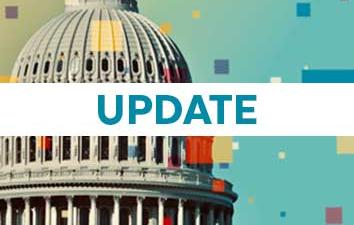 State Capitol building with text saying update.